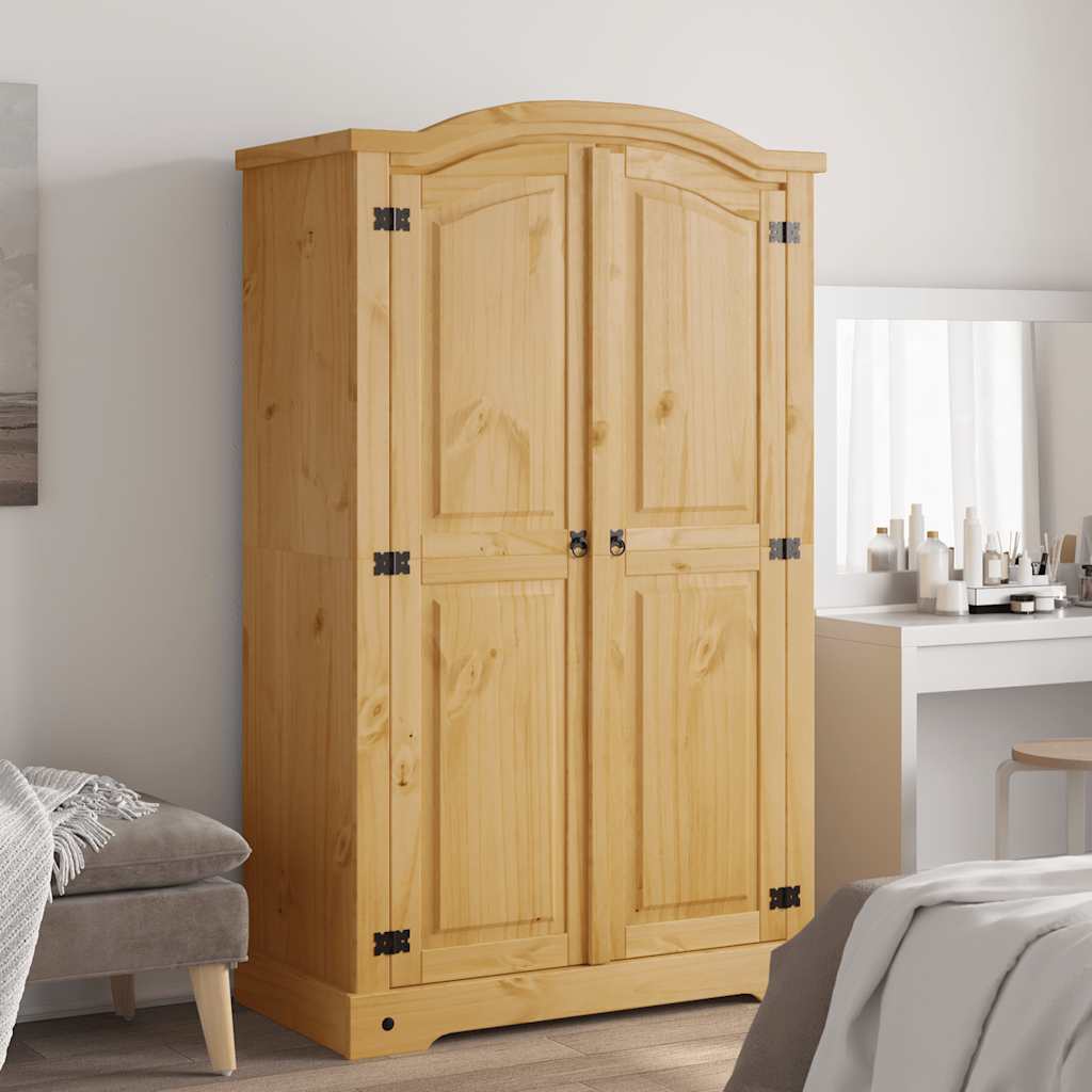 Garde-robe avec 2 portes Gamme Corona pin mexicain