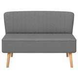 Canapé 117 x 55,5 x 77 cm Tissu Gris clair