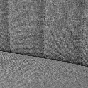 Canapé 117 x 55,5 x 77 cm Tissu Gris clair