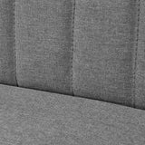 Canapé 117 x 55,5 x 77 cm Tissu Gris clair