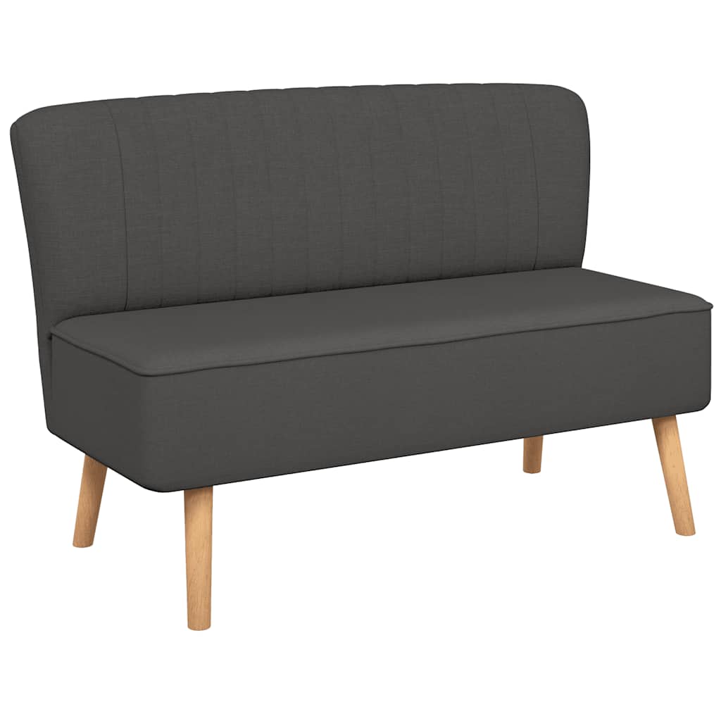 Canapé 117x55,5x77 cm Tissu Gris foncé