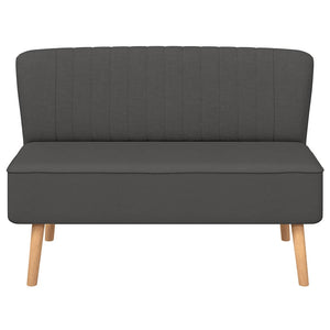 Canapé 117x55,5x77 cm Tissu Gris foncé