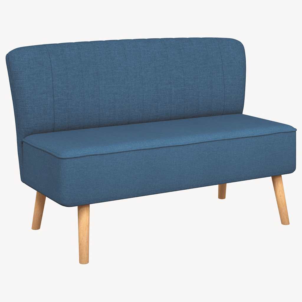 Canapé 117x55,5x77 cm Tissu Bleu