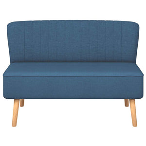 Canapé 117x55,5x77 cm Tissu Bleu