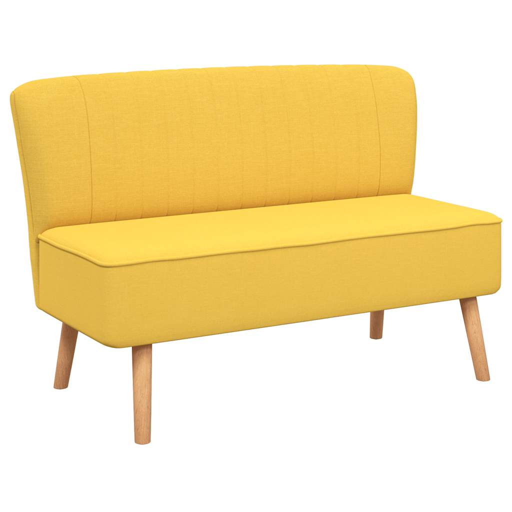 Canapé 117x55,5x77 cm Tissu Jaune