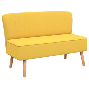 Canapé 117x55,5x77 cm Tissu Jaune