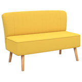 Canapé 117x55,5x77 cm Tissu Jaune