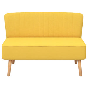 Canapé 117x55,5x77 cm Tissu Jaune