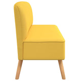 Canapé 117x55,5x77 cm Tissu Jaune