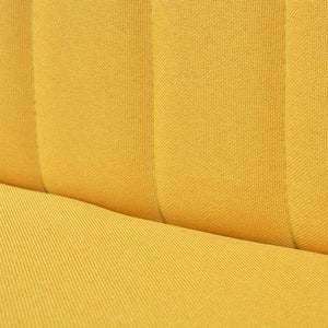 Canapé 117x55,5x77 cm Tissu Jaune