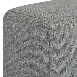 Ensemble de canapés deux pièces Tissu Gris clair