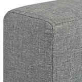 Ensemble de canapés deux pièces Tissu Gris clair
