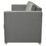 Ensemble de canapés deux pièces Tissu Gris clair