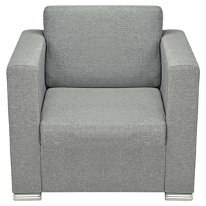 Ensemble de canapés trois pièces Tissu Gris clair