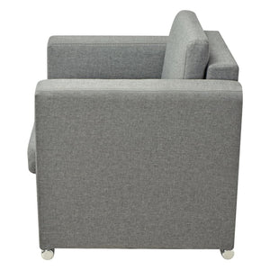 Ensemble de canapés trois pièces Tissu Gris clair