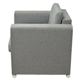 Ensemble de canapés trois pièces Tissu Gris clair