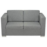 Ensemble de canapés trois pièces Tissu Gris clair