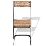 Chaises à manger lot de 4 bois de teck massif