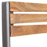 Chaises à manger lot de 4 bois de teck massif