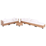 Ensemble de canapés 27 pcs Rotin naturel