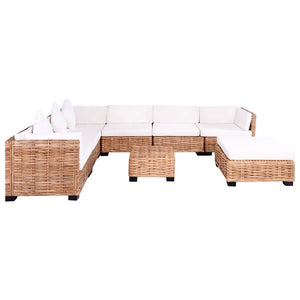 Ensemble de canapés 27 pcs Rotin naturel