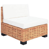Ensemble de canapés 18 pcs Rotin naturel