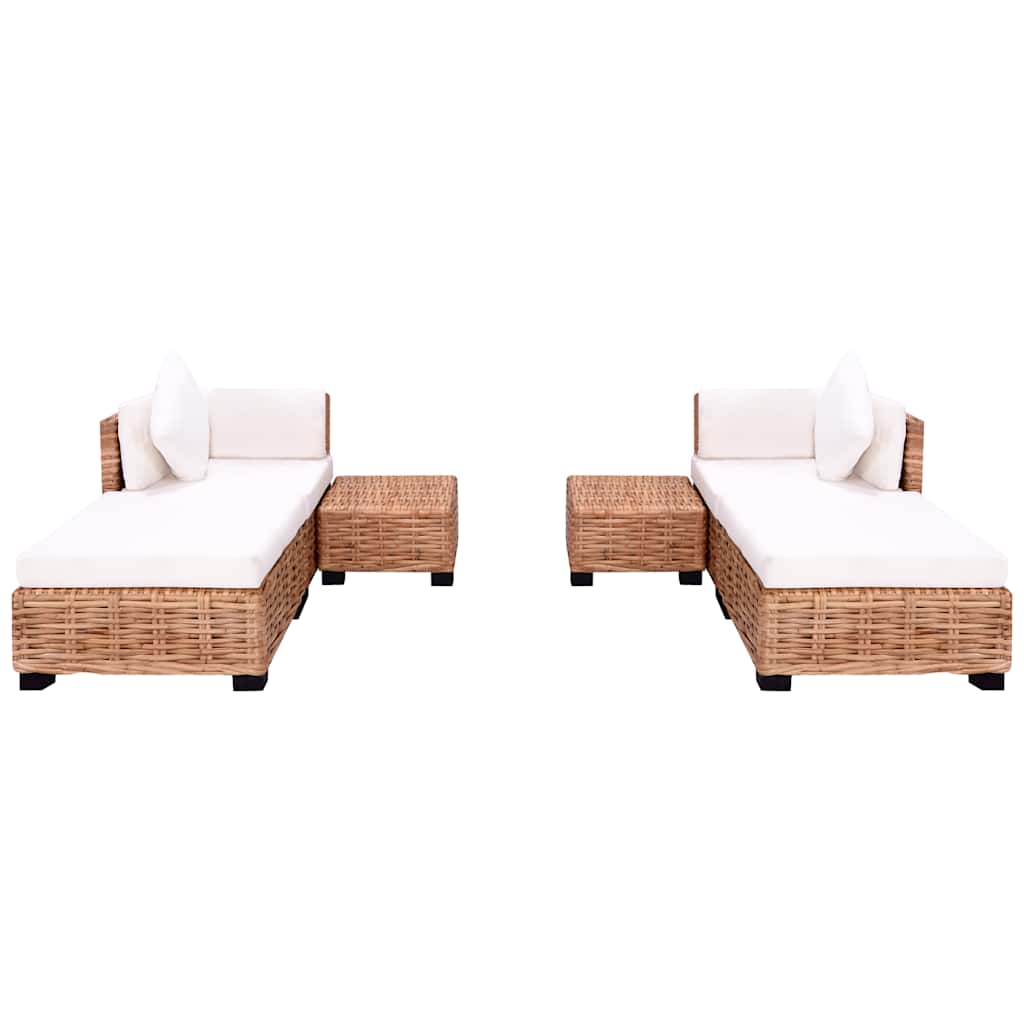 Ensemble de canapés 16 pcs Rotin naturel