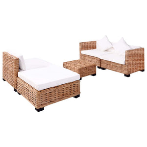 Ensemble de canapés 14 pcs Rotin naturel