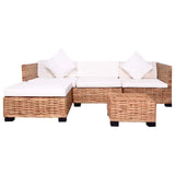 Ensemble de canapés 14 pcs Rotin naturel