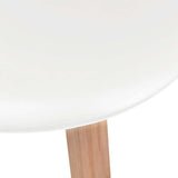 Chaises à manger lot de 4 Blanc Plastique