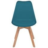 Chaises à manger lot de 2 Turquoise Plastique