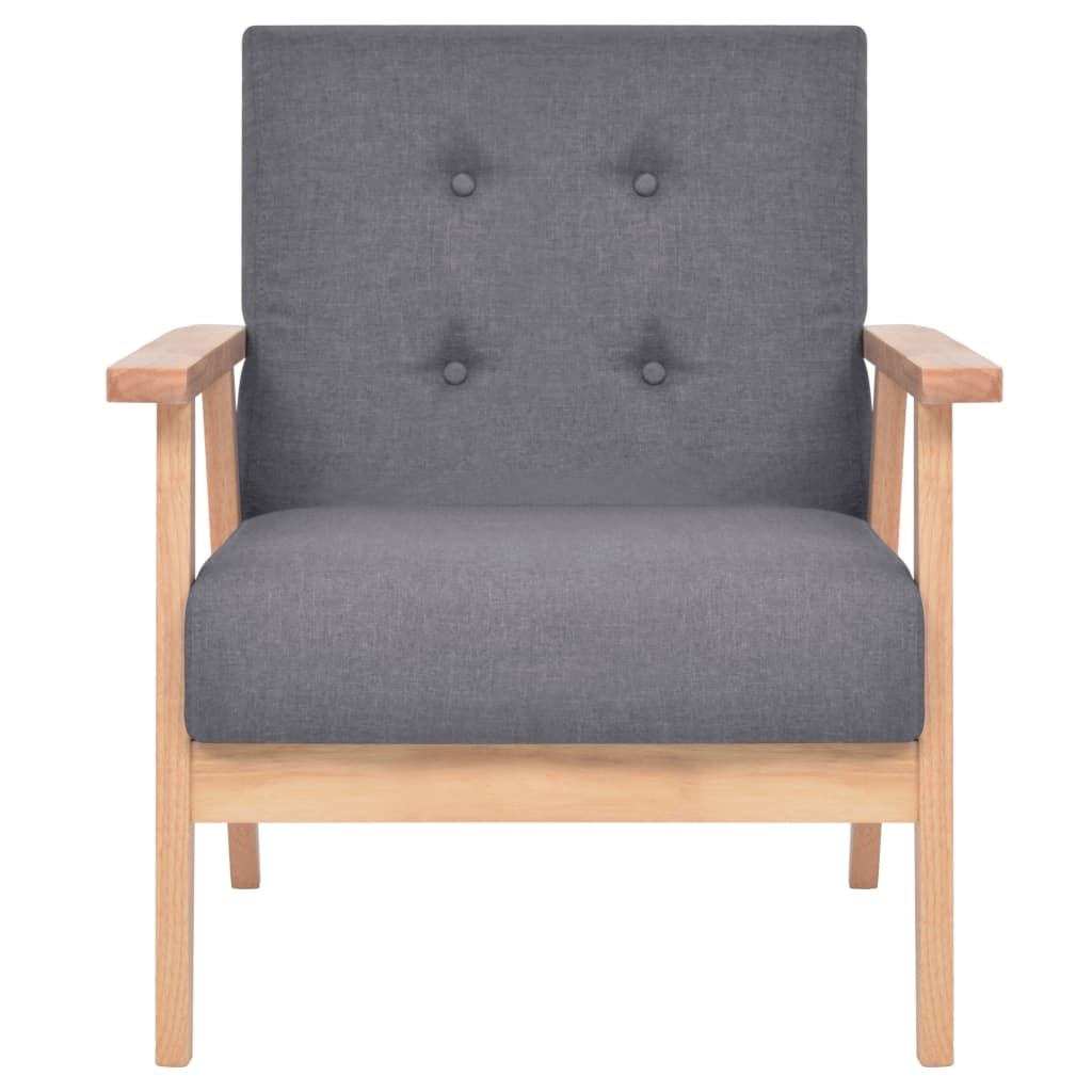 Fauteuil Gris foncé Tissu