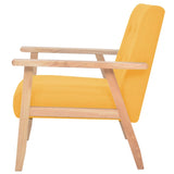 Fauteuil jaune tissu
