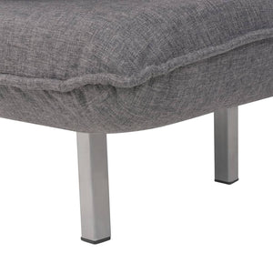 Fauteuil pivotant et canapé-lit gris foncé tissu