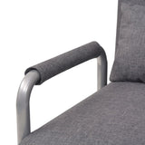 Fauteuil pivotant et canapé-lit gris foncé tissu