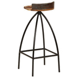 Tabourets de bar lot de 2 bois de récupération massif