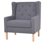 Fauteuil gris tissu