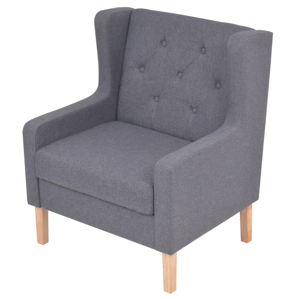 Fauteuil gris tissu