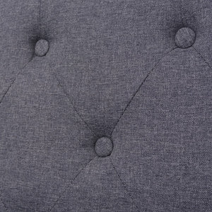 Canapé à 2 places Tissu Gris
