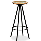 Tabourets de bar lot de 2 bois massif de récupération