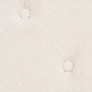 Ensemble de canapés 2 pcs tissu blanc crème