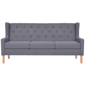 Ensemble de canapés 3 pcs tissu gris