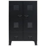Garde-robe métal de style industriel 67x35x107 cm noir