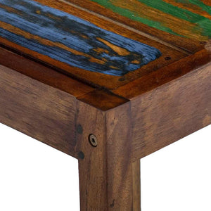 Tabourets de bar lot de 2 bois massif de récupération