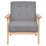 Ensemble de canapés 2 pcs Tissu Gris clair