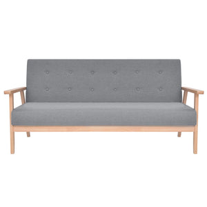 Ensemble de canapés 3 pcs Tissu Gris clair