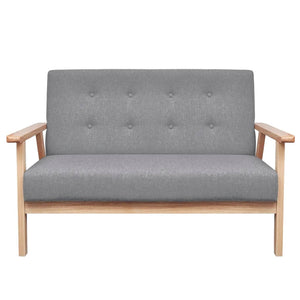 Ensemble de canapés 3 pcs Tissu Gris clair