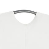 Chaises à manger cantilever lot de 4 blanc similicuir