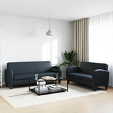Ensemble de canapés 2 pcs cuir synthétique noir
