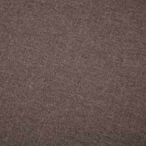 Canapé en forme de L revêtement en tissu 186x136x79 cm marron